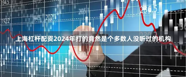上海杠杆配资2024年打的竟然是个多数人没听过的机构